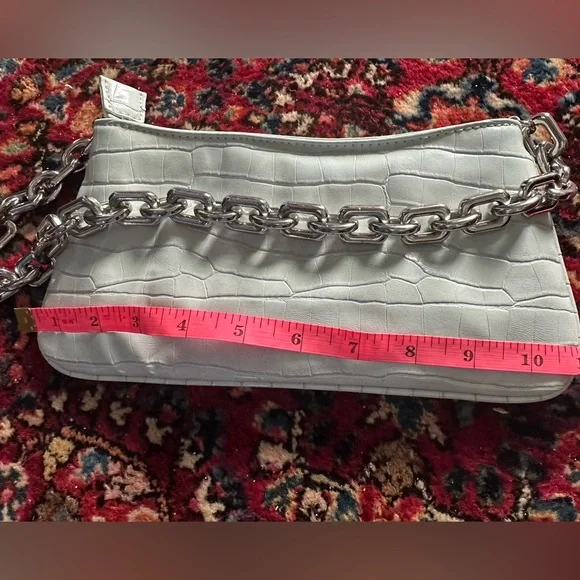 ZARA Chain Strap‎ Animal Embossed Shoulder Bag - Picture 6 of 7